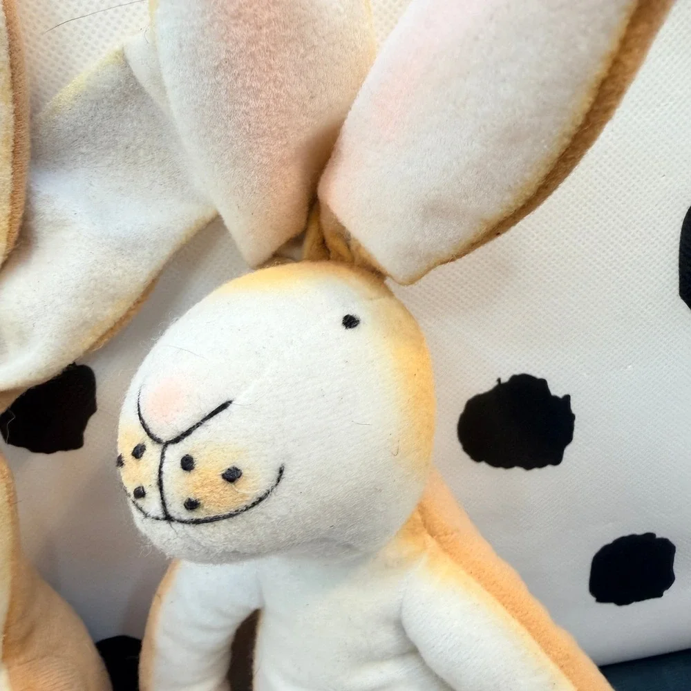 Crocodile Creek Plush Toy Kids Tan Guess How Much I Love You Hare Bunny Set